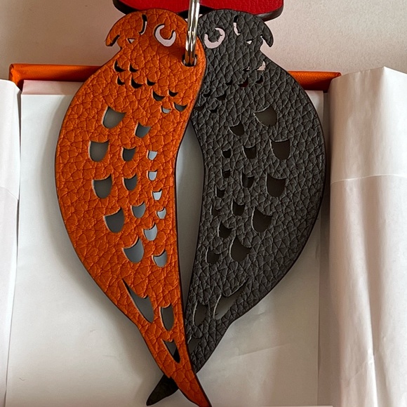 Hermes Lovebirds Key Ring - Picture 2 of 7